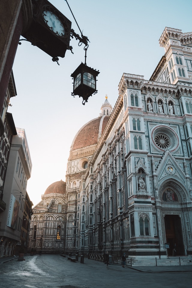 duomo street florence italy